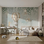 Фотошпалери Малюнок тварин, що літають у небі