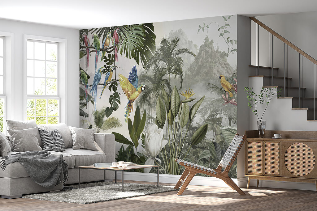 Group of birds in a forest Group of birds in a forest