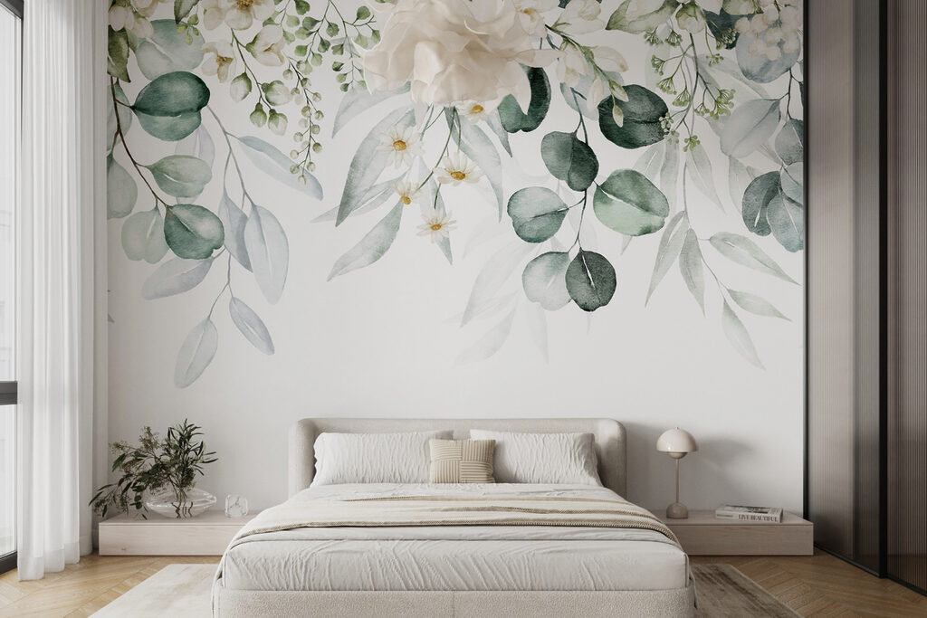 Delicate floral watercolor arrangement