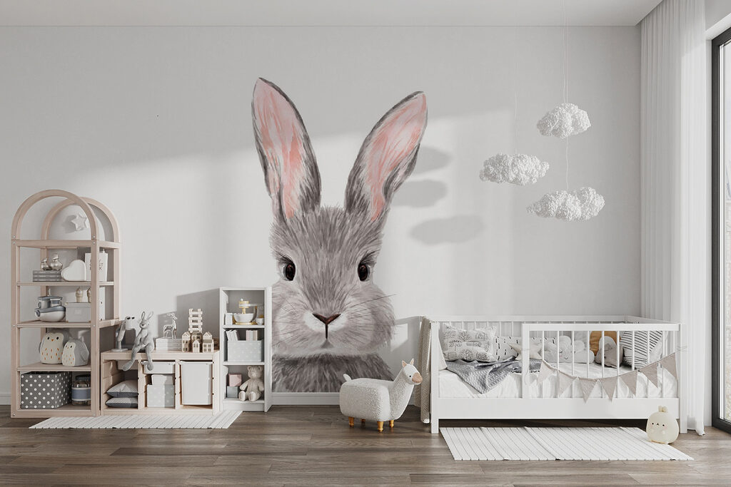 Adorable rabbit with soft fur Adorable rabbit with soft fur