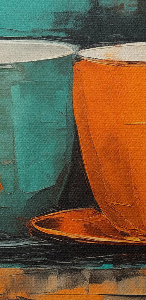 Painting of two cups