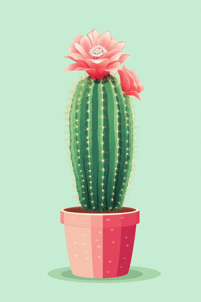 Cactus with a flower in it Cactus with a flower in it