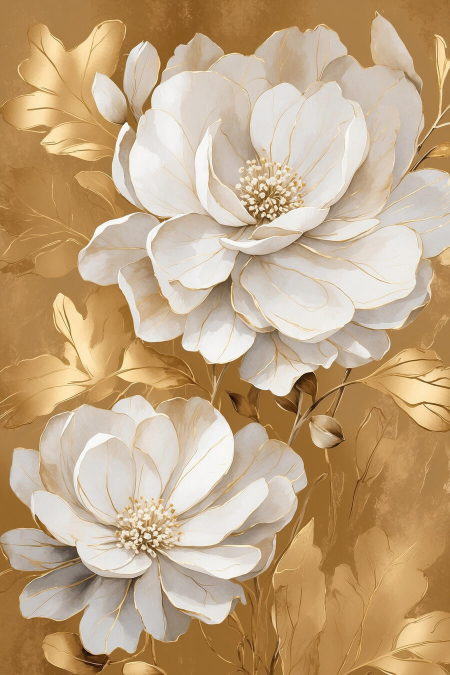 Elegant blooms on a textured backdrop Elegant blooms on a textured backdrop