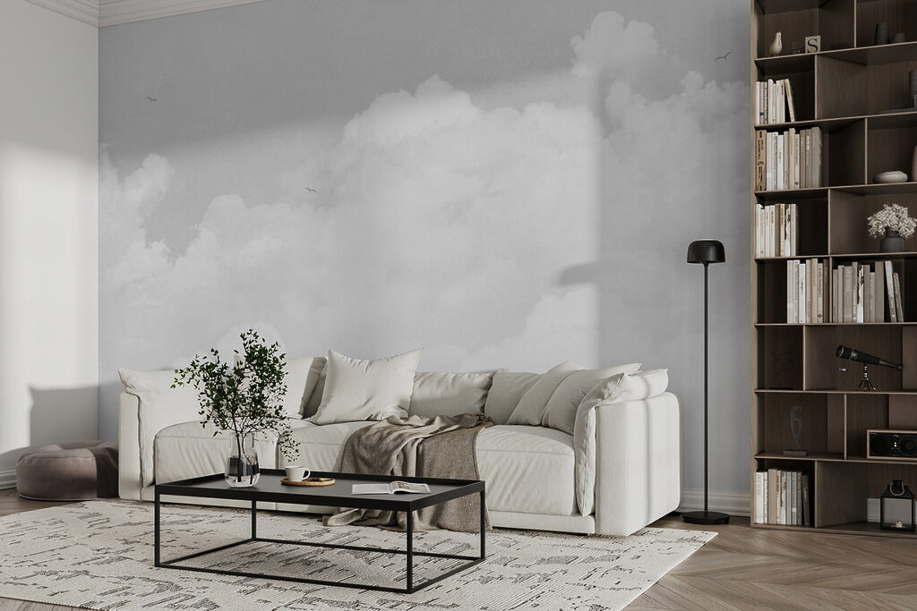 A white clouds in the sky A white clouds in the sky