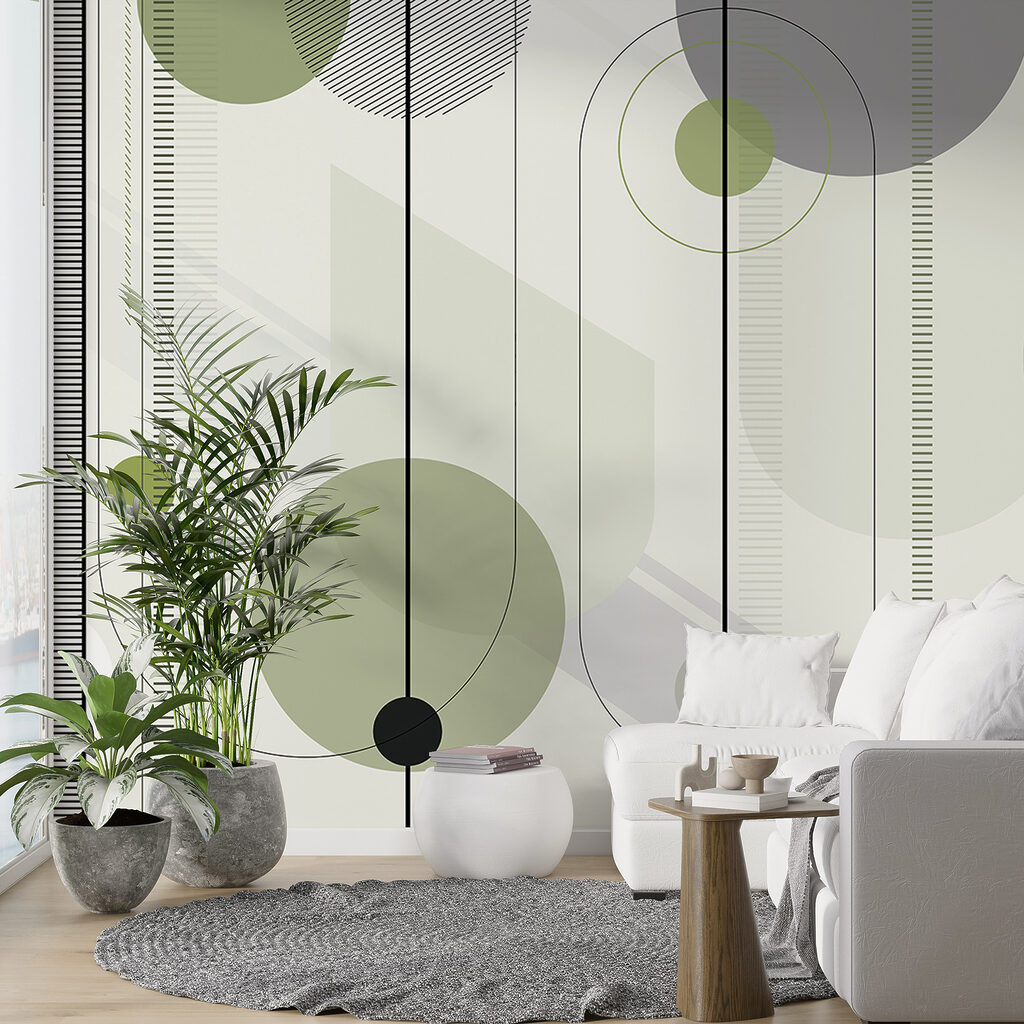 Geometric design in calming colors Geometric design in calming colors