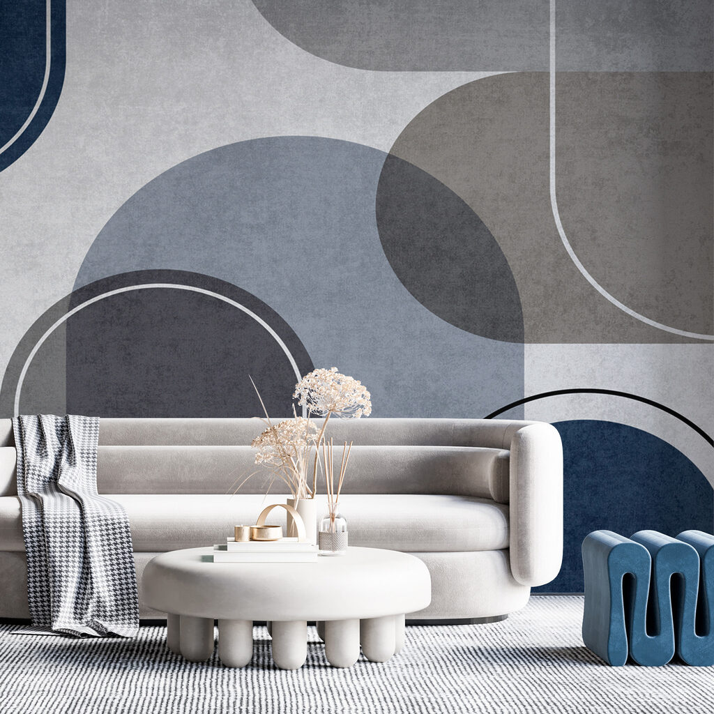 Modern abstract shapes in muted tones Modern abstract shapes in muted tones