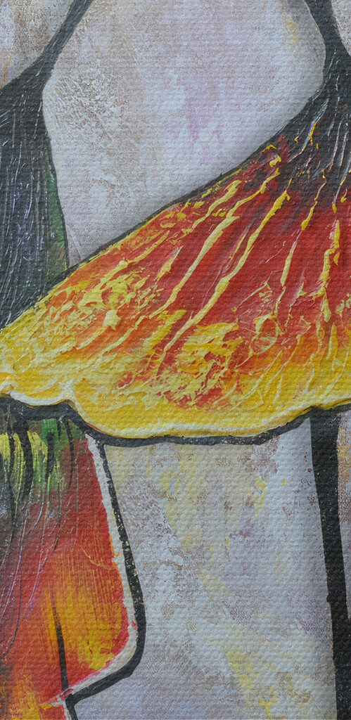 A painting of two women dancing A painting of two women dancing