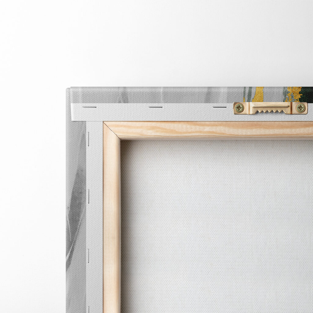 Emerald strokes on textured canvas Emerald strokes on textured canvas