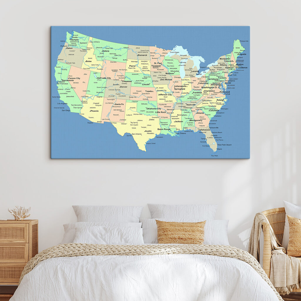 A map of the united states A map of the united states