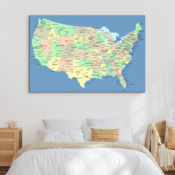 A map of the united states A map of the united states