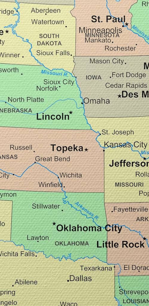 A map of the united states A map of the united states