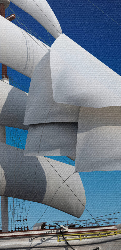 A sailboat in the water A sailboat in the water