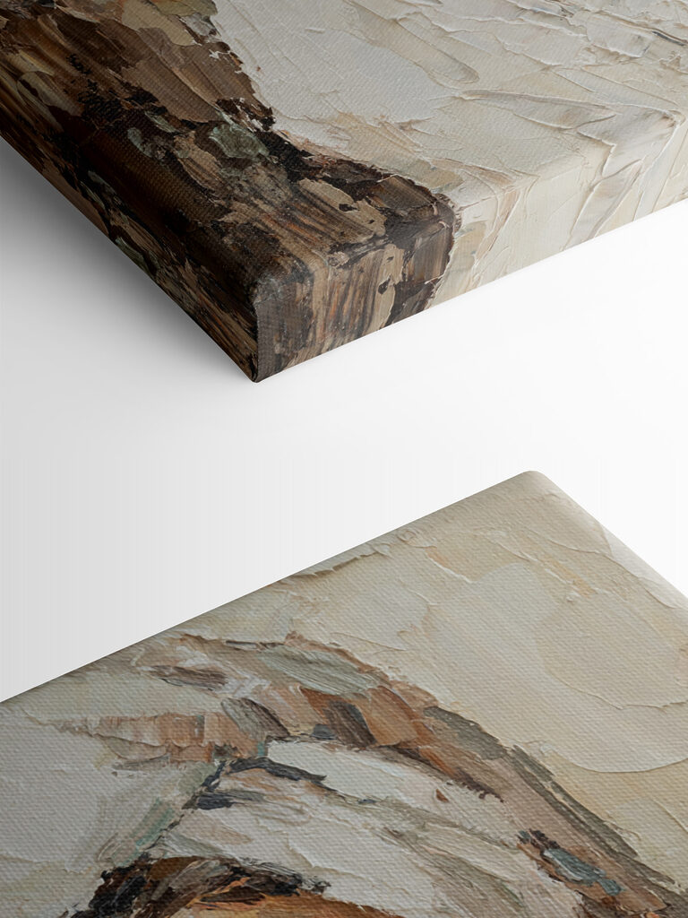 A painting of a woman holding a cup A painting of a woman holding a cup