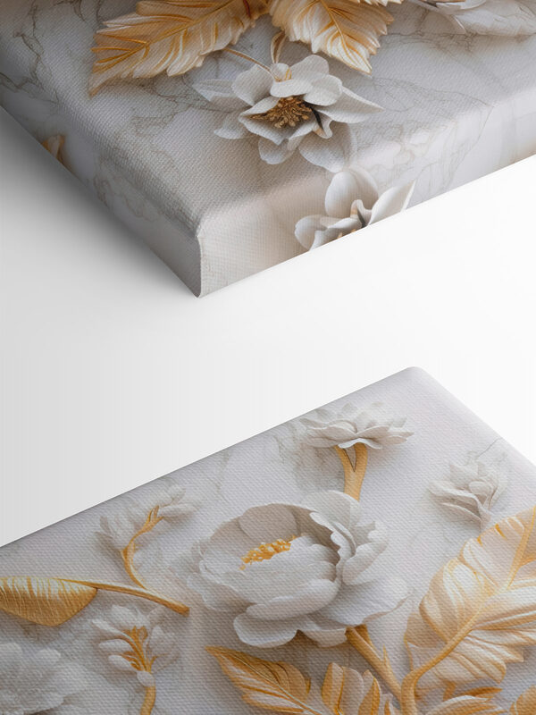 Elegant Floral Design in Cream and Beige Elegant Floral Design in Cream and Beige
