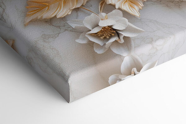 Elegant Floral Design in Cream and Beige Elegant Floral Design in Cream and Beige