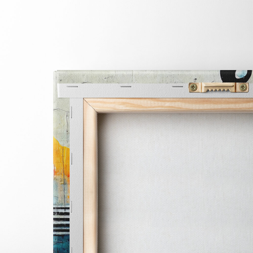 A painting of guitars and instruments