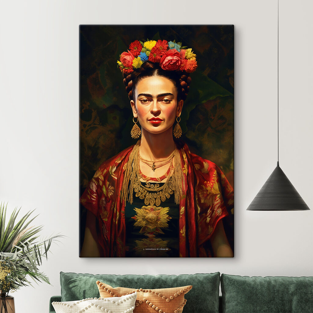 A woman with flowers in her hair A woman with flowers in her hair