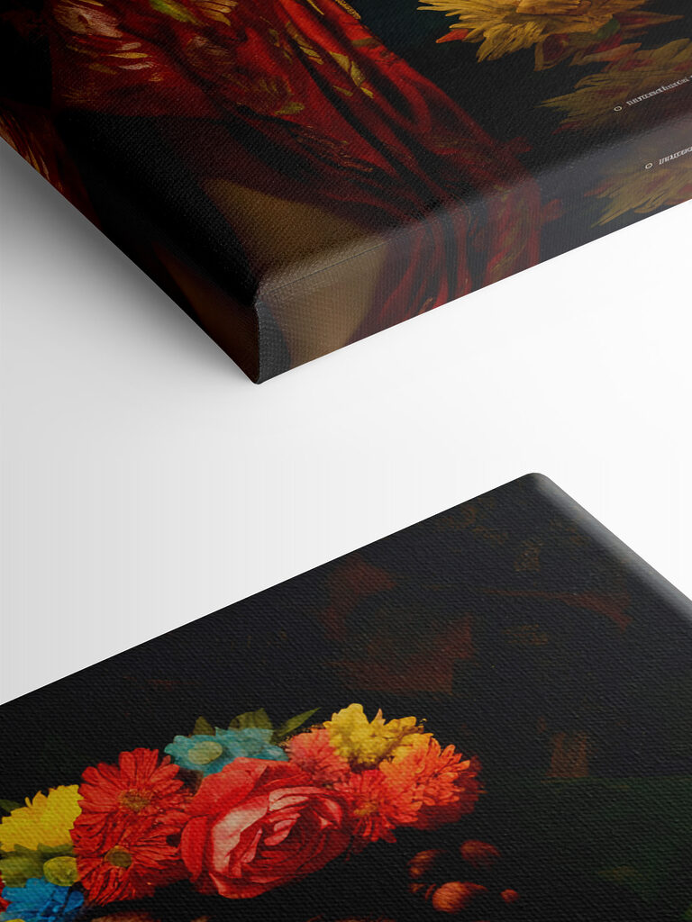 A woman with flowers in her hair A woman with flowers in her hair