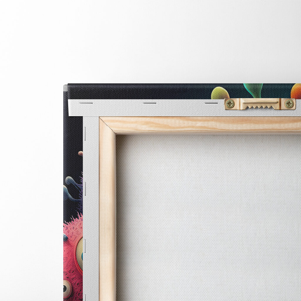 A group of colorful monsters