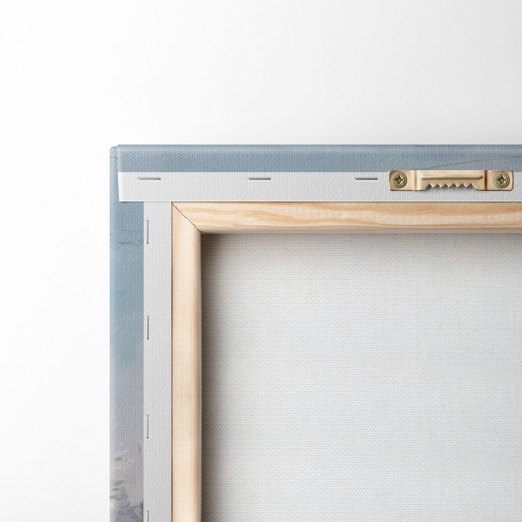 A painting of a beach