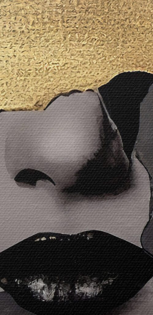 Shattered Elegance in Monochrome and Metallic