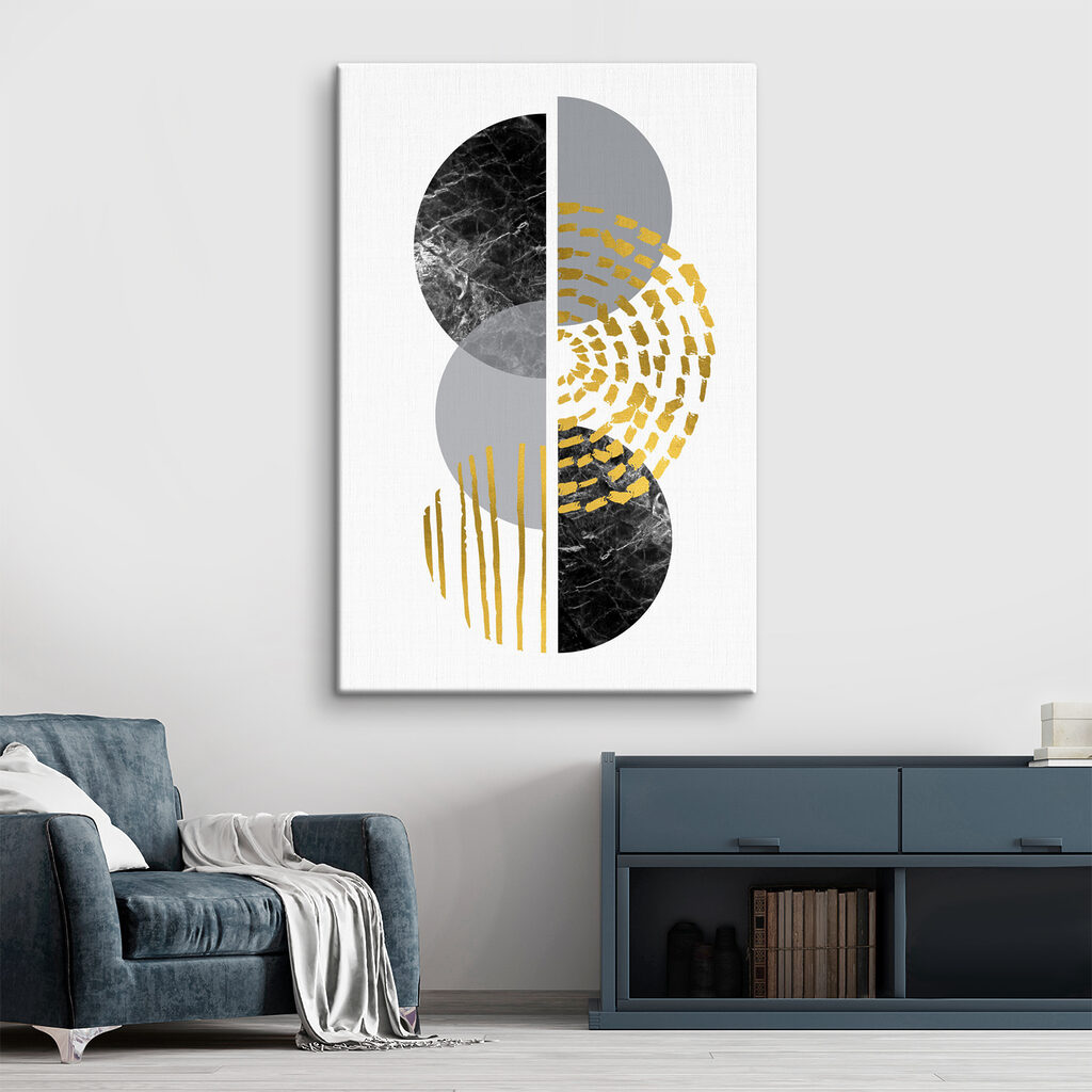 Abstract marble and metallic textures