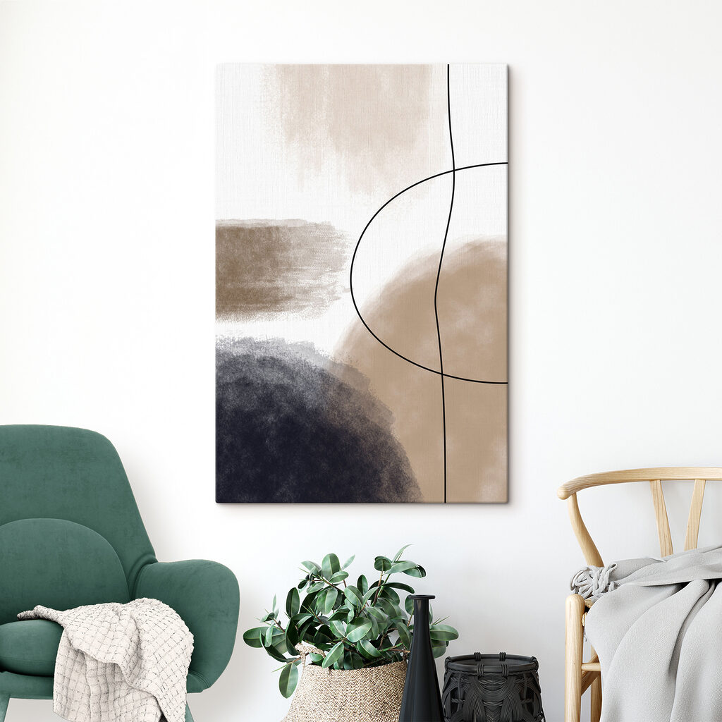 Abstract shapes in muted tones