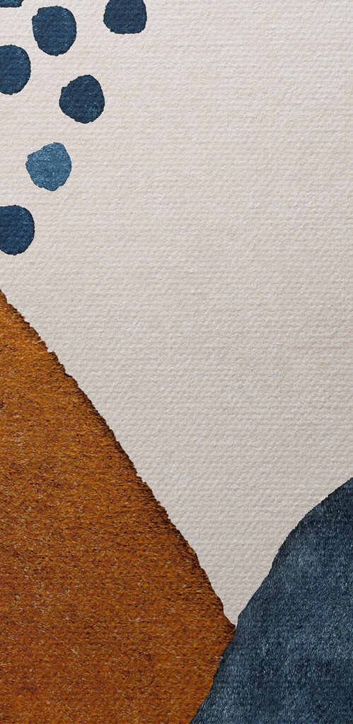 A painting of different shapes and colors