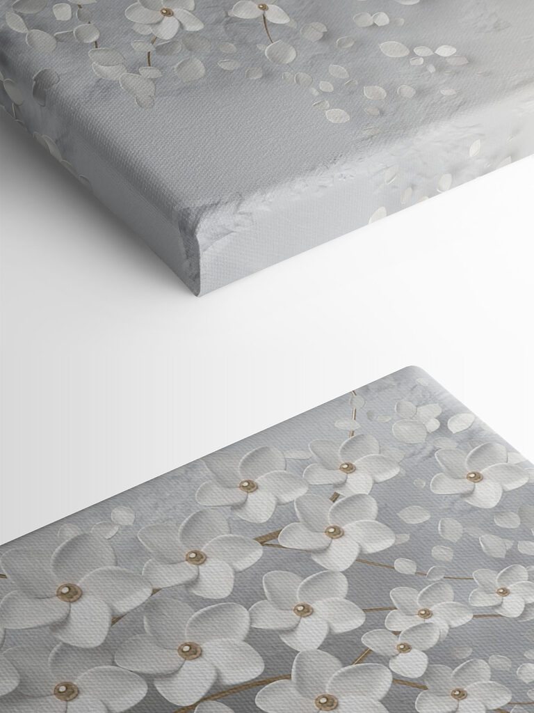 A tree with white flowers and leaves A tree with white flowers and leaves