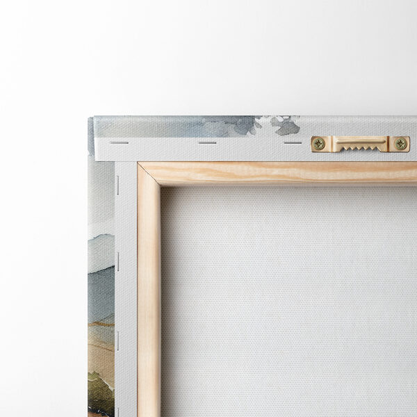 Watercolor of a lake surrounded by mountains Watercolor of a lake surrounded by mountains