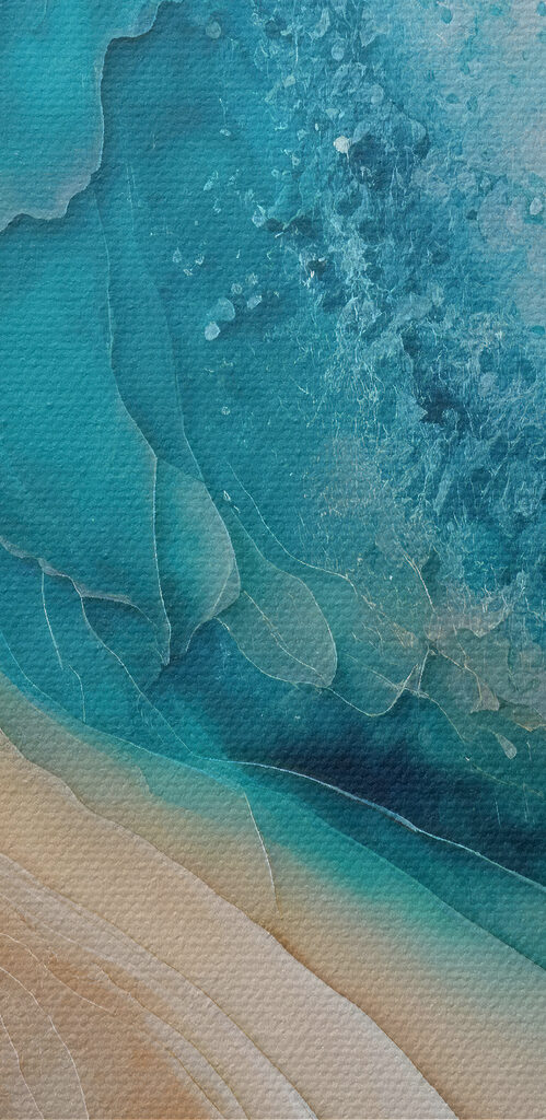 A blue and white watercolor painting A blue and white watercolor painting