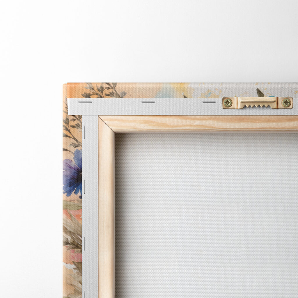 A painting of flowers on a white surface A painting of flowers on a white surface