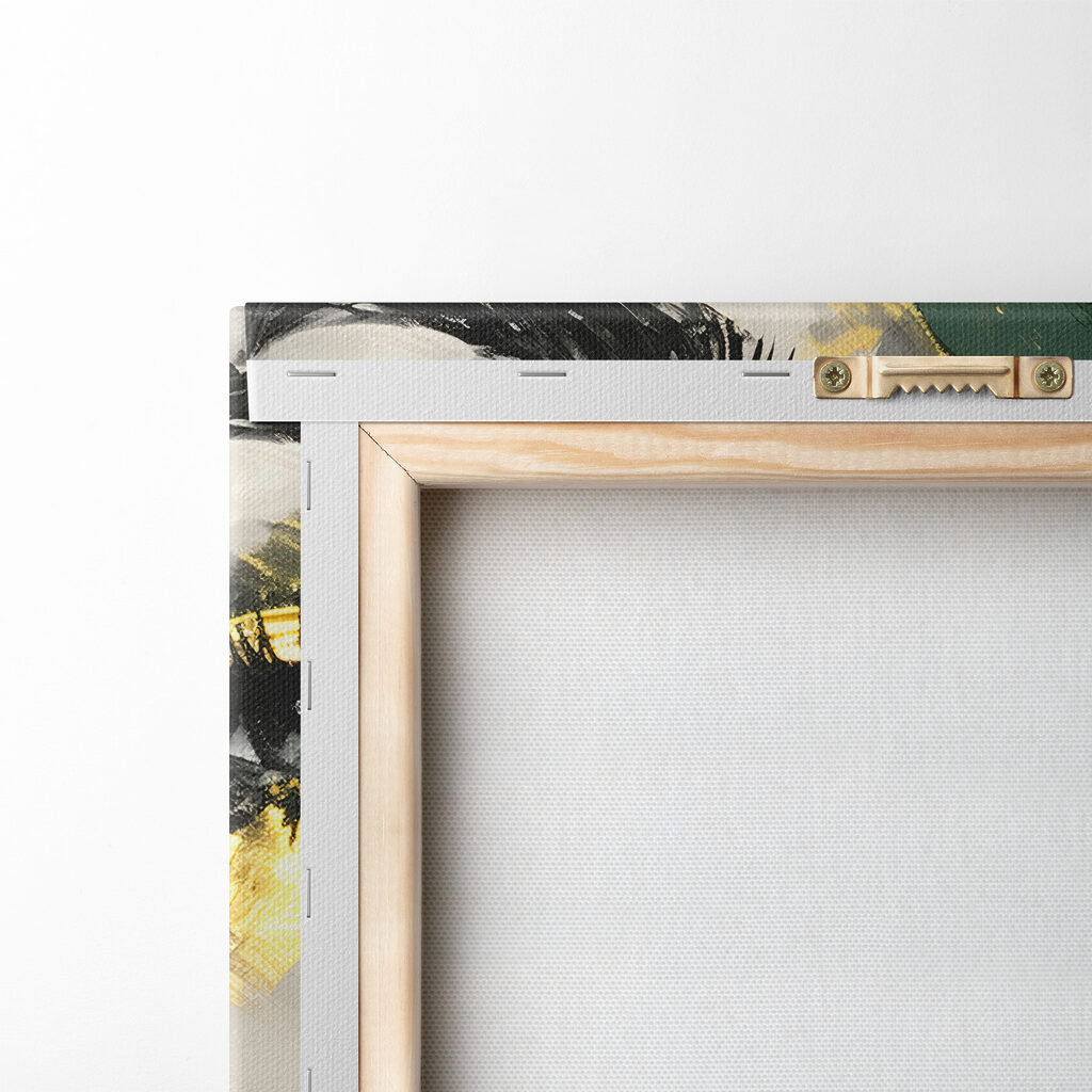 A painting of a woman's face A painting of a woman's face