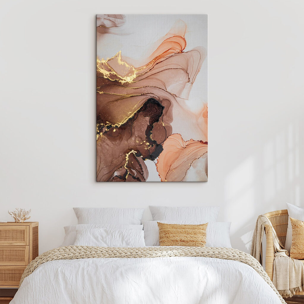 A close up of a painting A close up of a painting