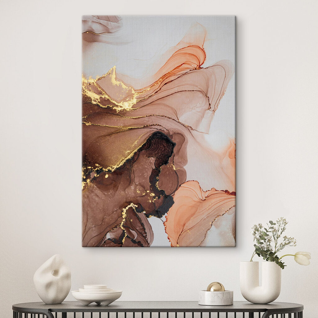 A close up of a painting A close up of a painting