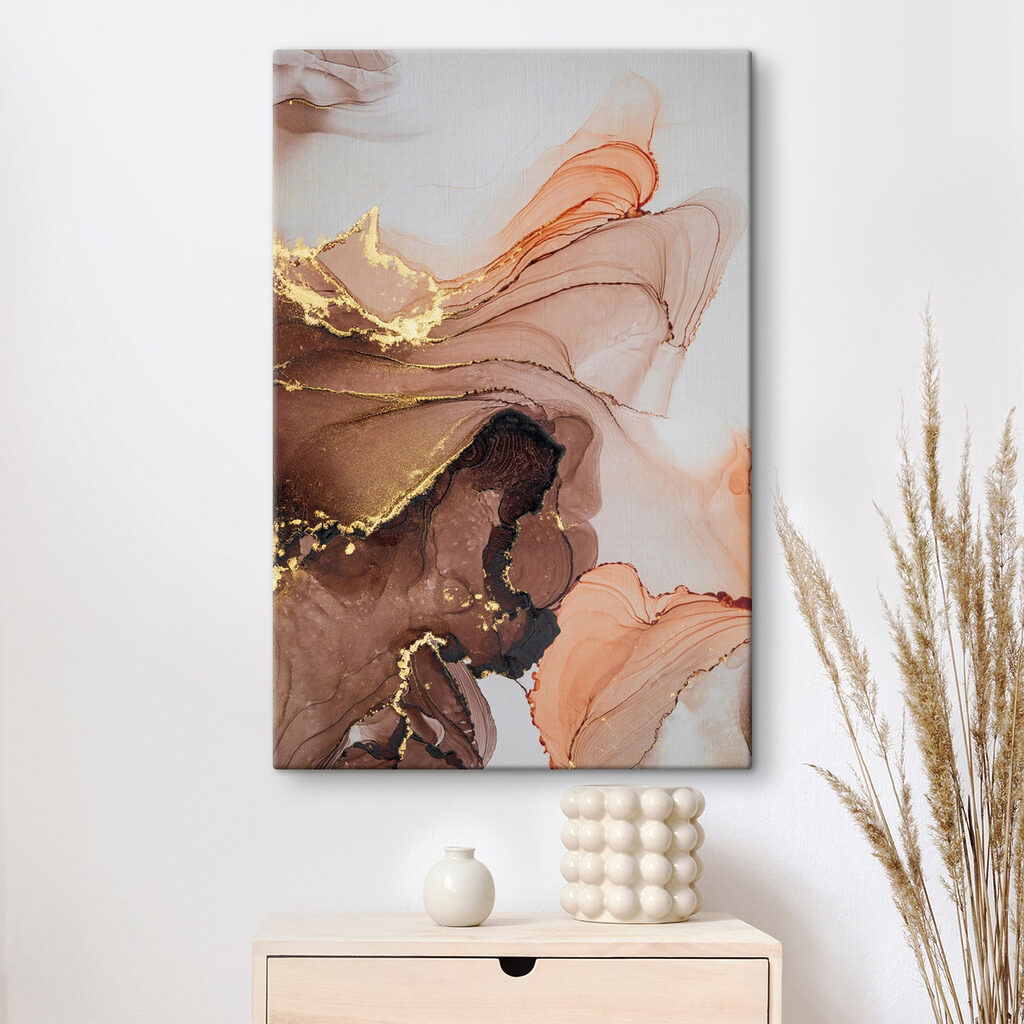 A close up of a painting A close up of a painting