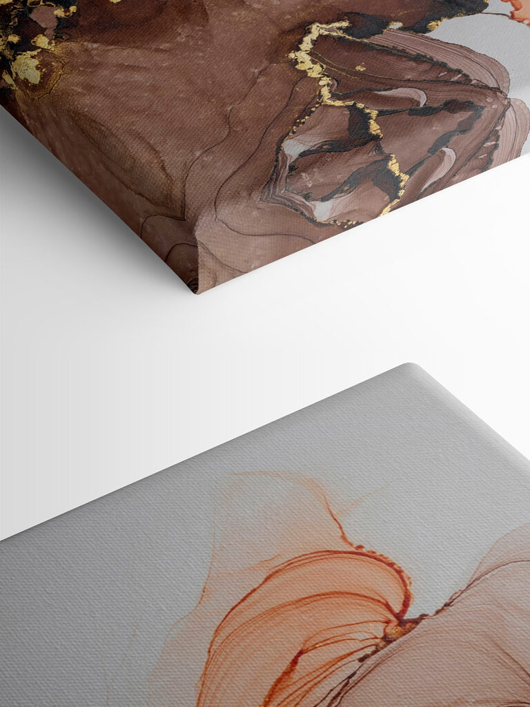 A close up of a painting A close up of a painting