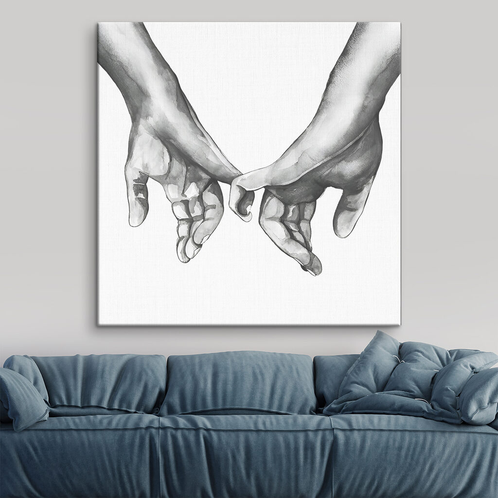 A drawing of two hands holding each other A drawing of two hands holding each other