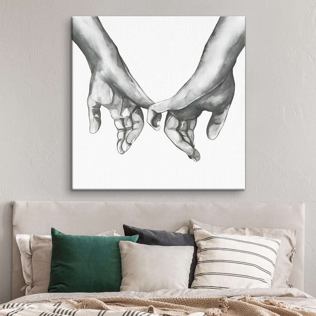 A drawing of two hands holding each other A drawing of two hands holding each other