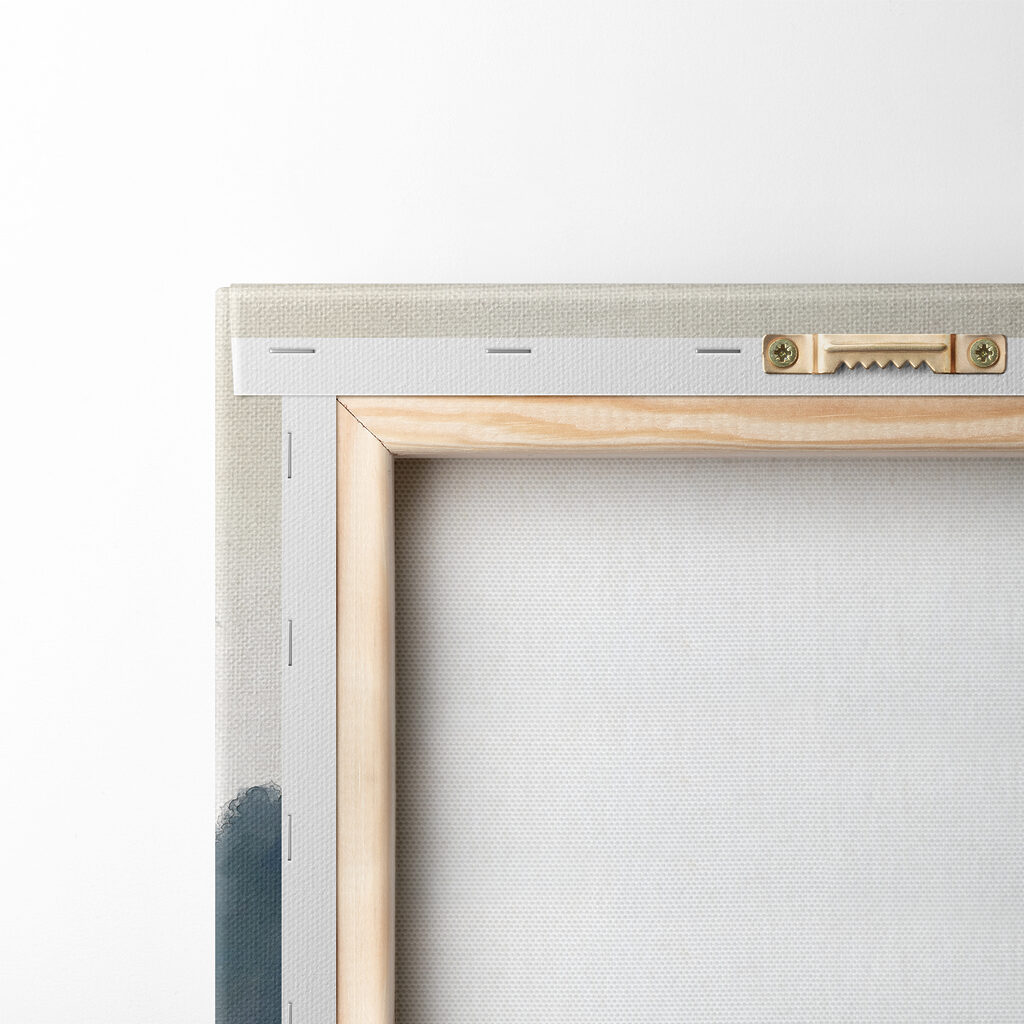 A painting of a mountain range