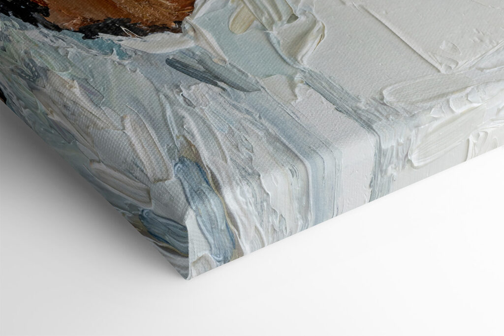 A painting of a woman wearing a hat