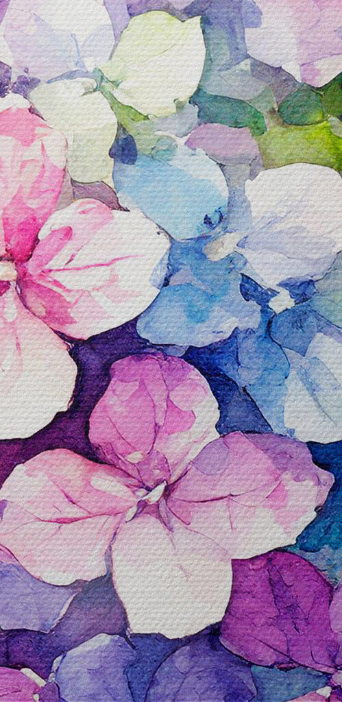 A watercolor of a flower
