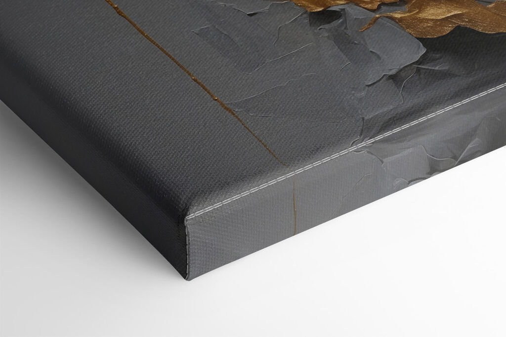 Ethereal beauty adorned in metallic leaves