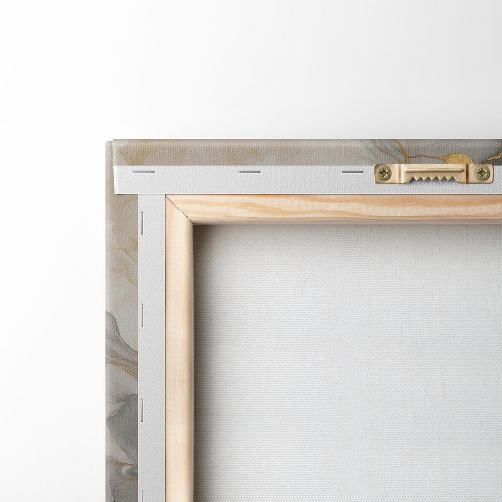 Elegant swirls of blue and taupe