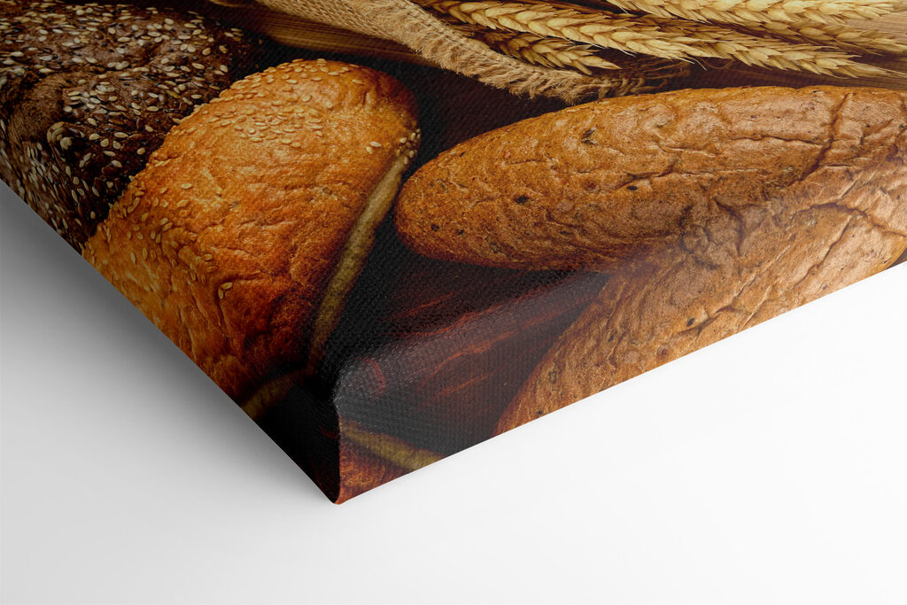 A group of bread on a cutting board A group of bread on a cutting board