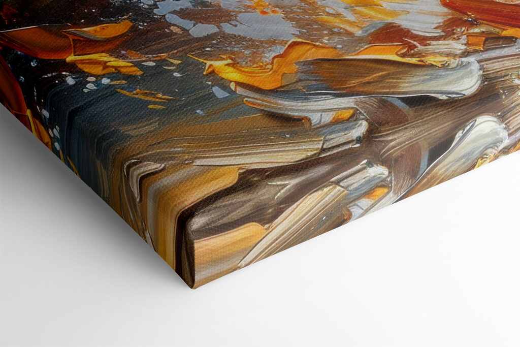 A painting of a horse