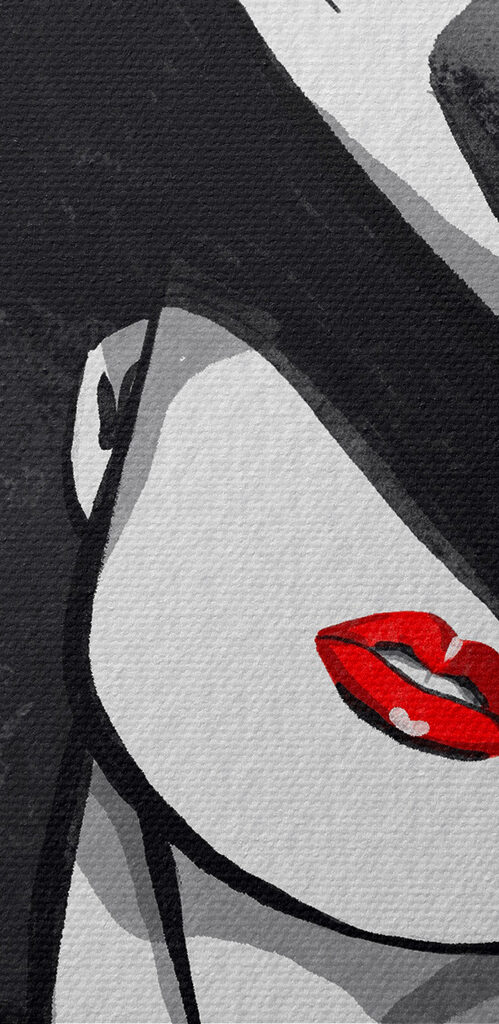 A woman wearing a hat