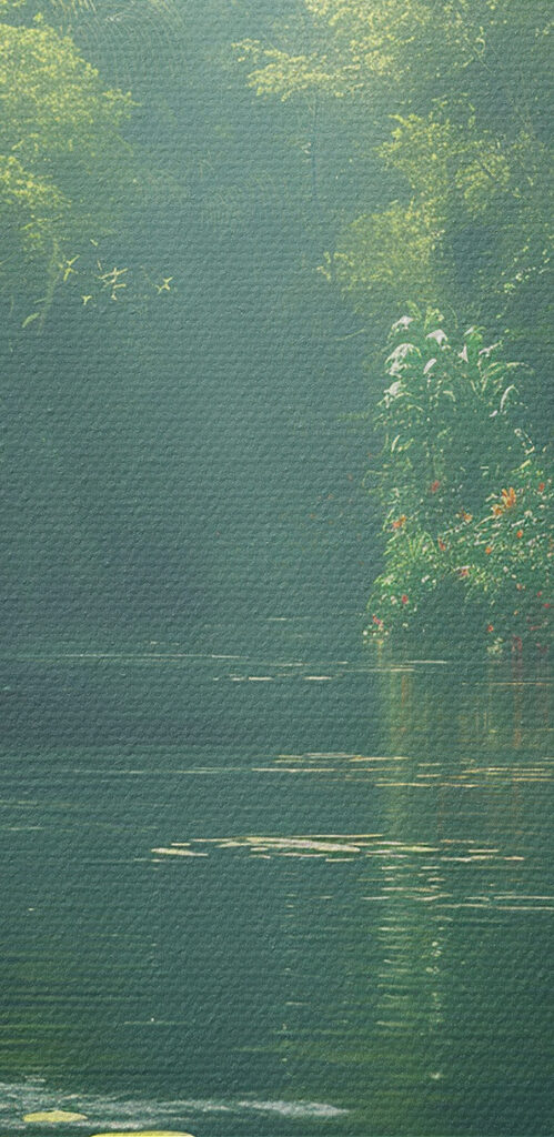 A bird in a river A bird in a river