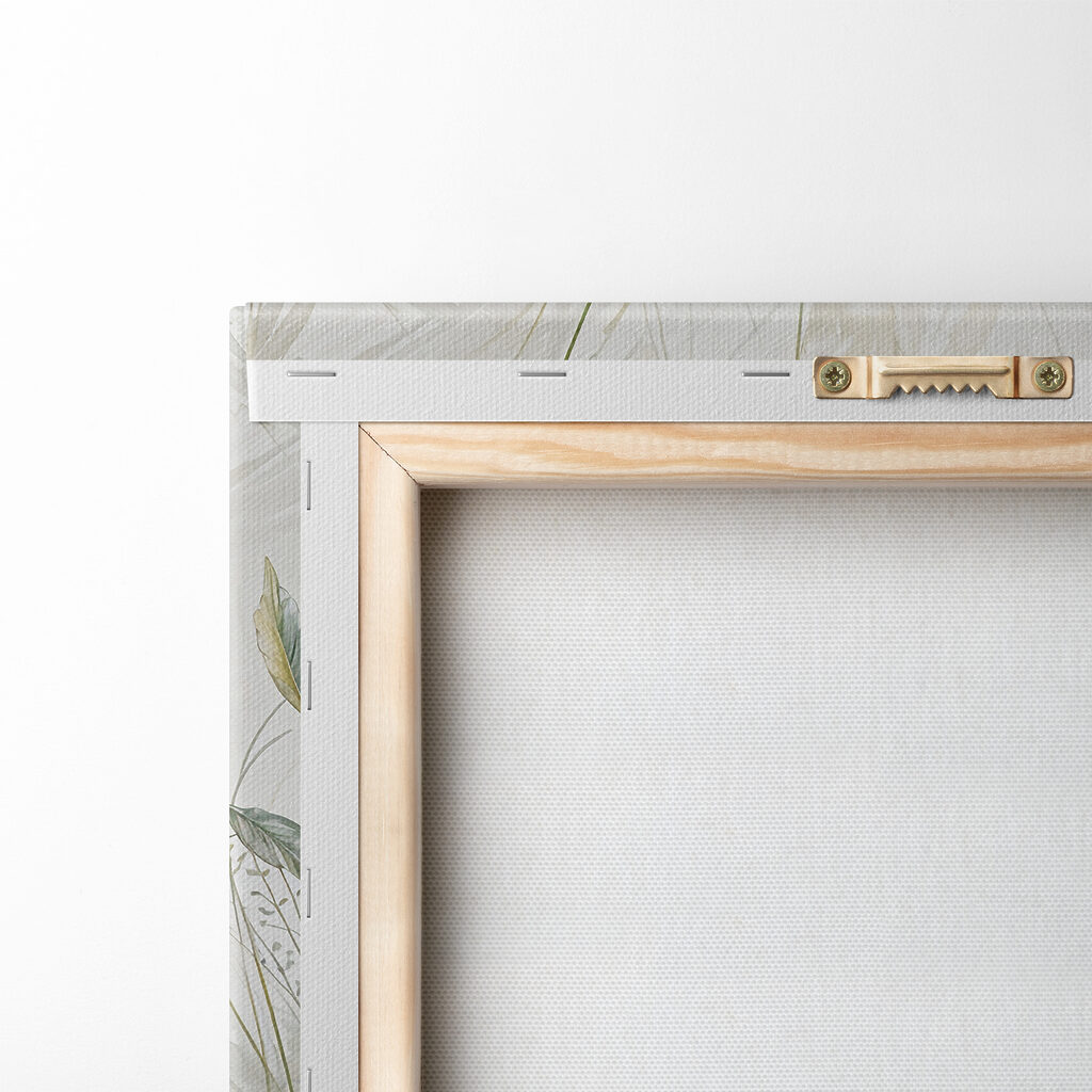 A painting of flowers and leaves A painting of flowers and leaves