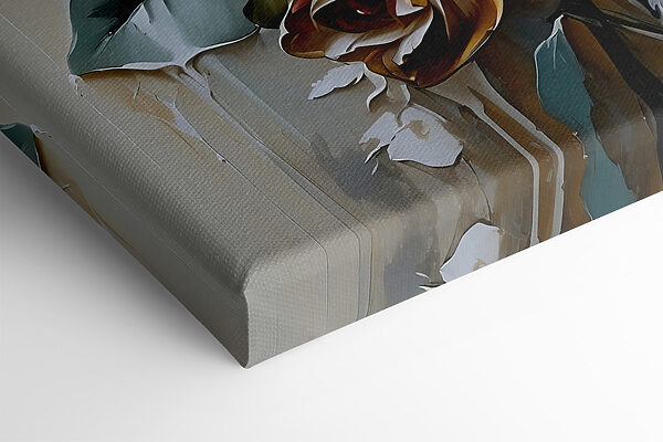 A painting of white roses A painting of white roses